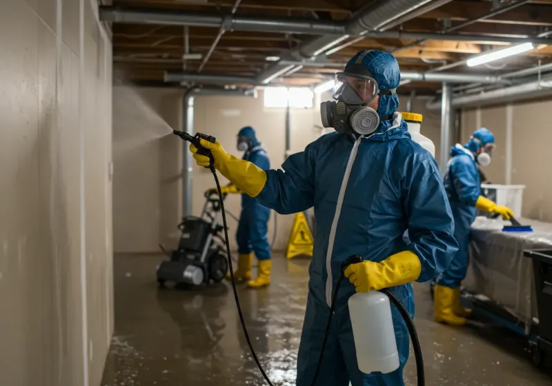 Basement Sanitization and Antimicrobial Treatment process in Garfield County, WA